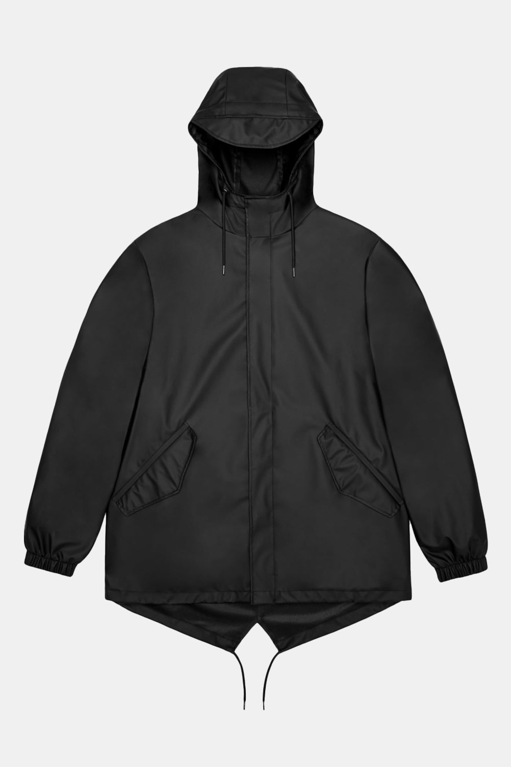 Rains Fishtail Jacket (Black) | Number Six