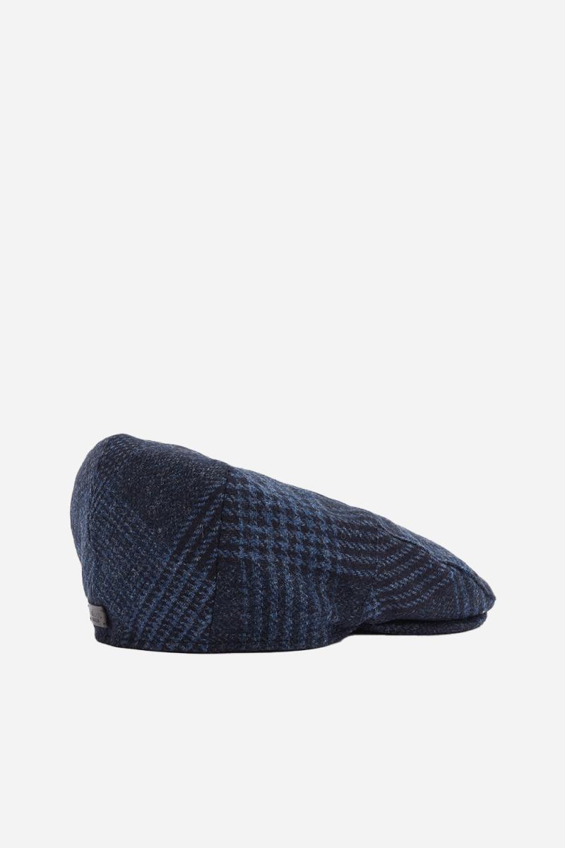 Barbour Deveron Tweed Flat Cap (Navy) | Hats
