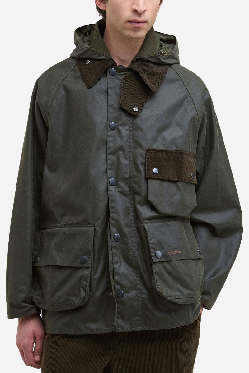 Barbour Modified Solway Wax Jacket (Olive) | Jackets