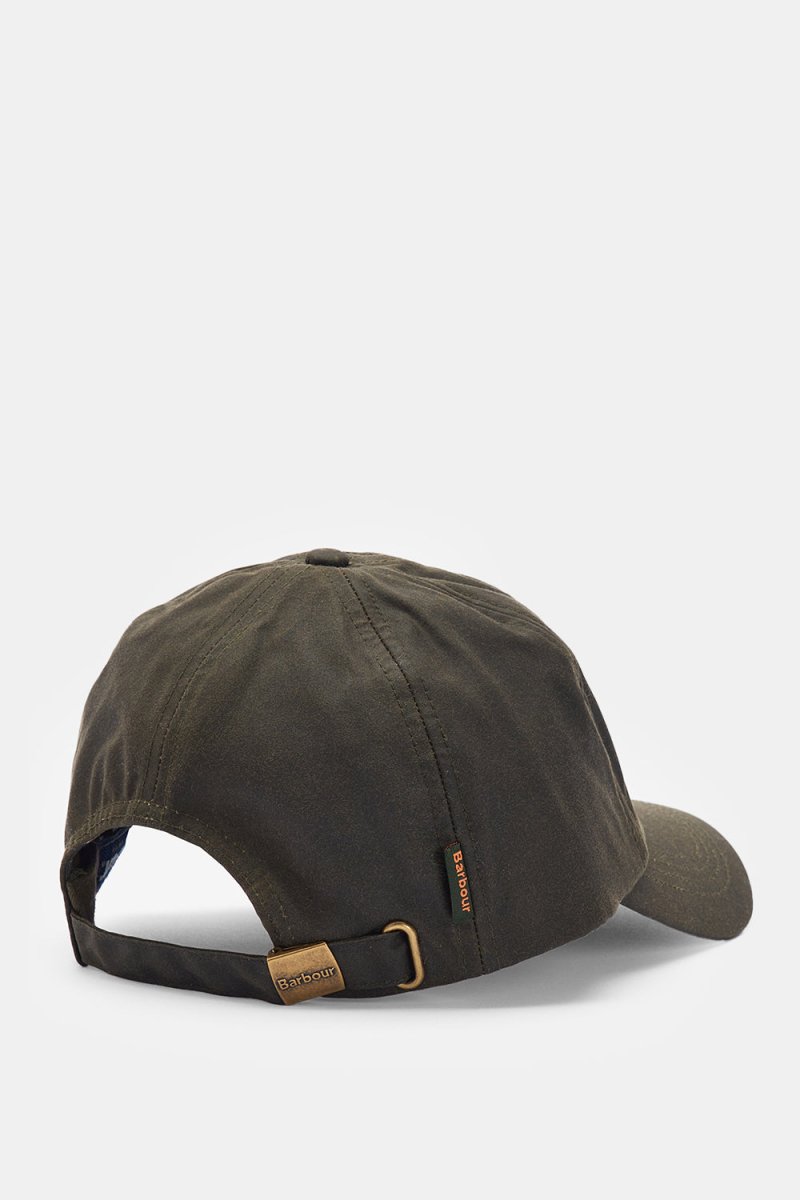 Barbour Wax Sports Cap (Olive) | Hats