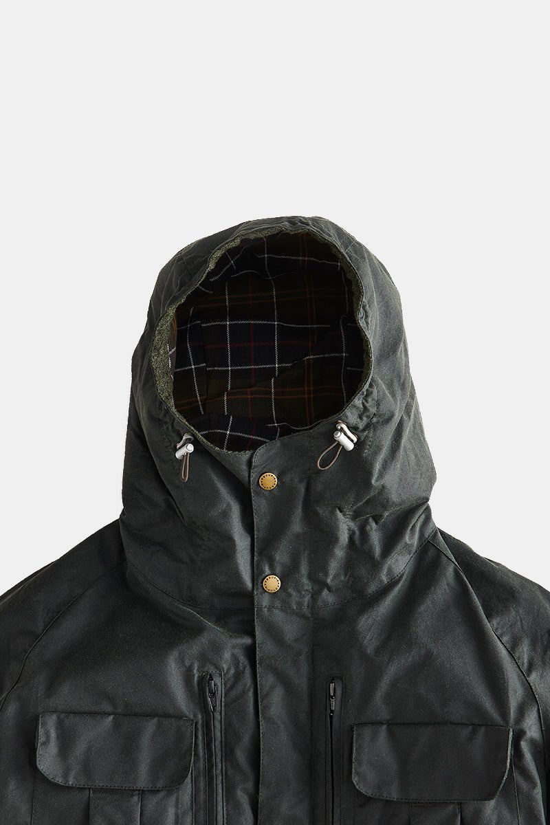 Barbour x TO KI TO Bicycle Wax Jacket (Sage) | Jackets