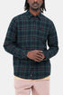 Carhartt WIP L/S Lermond Shirt (Juniper / Dark Navy) | Hemden