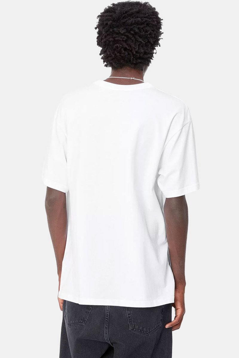 Carhartt WIP Madison Short Sleeve T-Shirt (White/Black) | T-Shirts