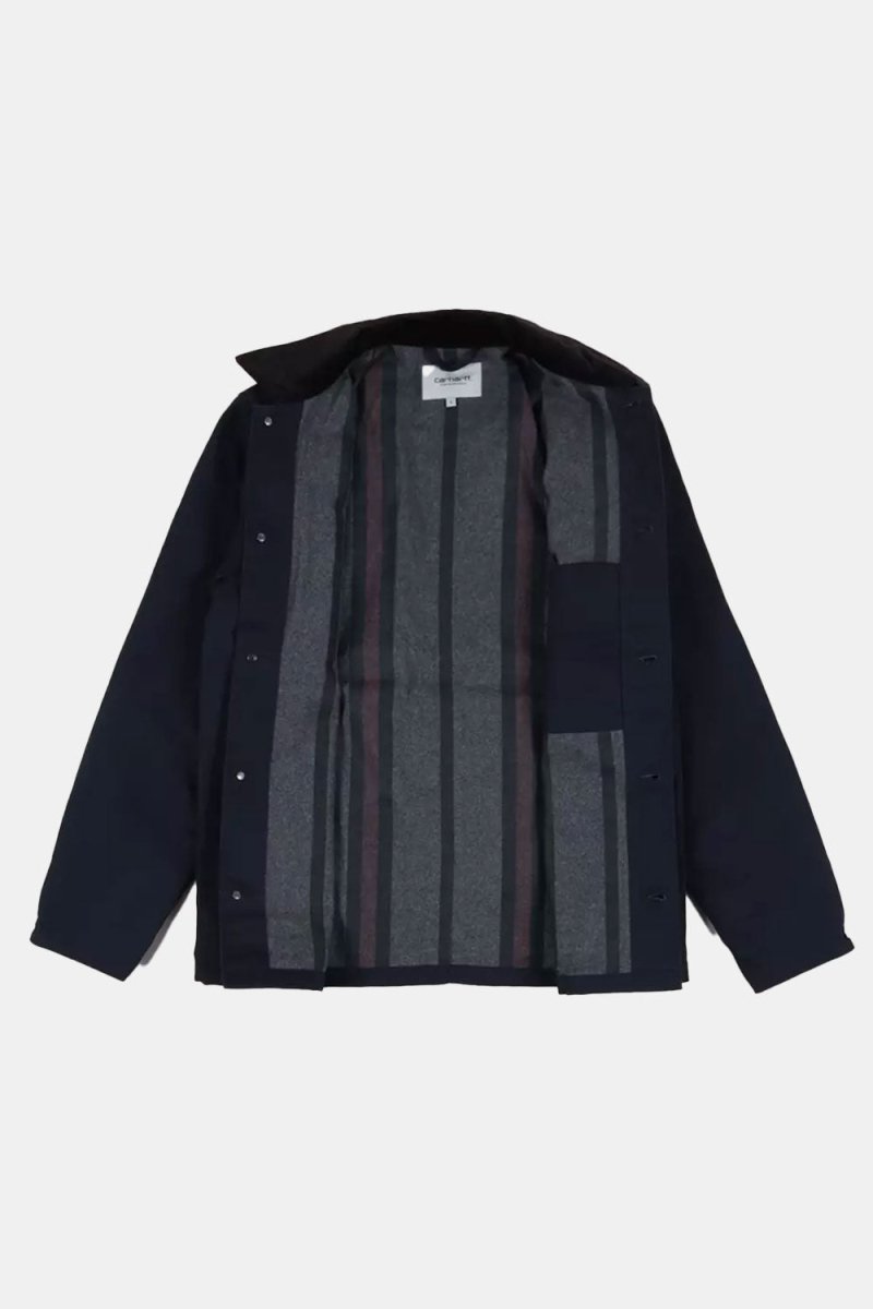 Carhartt WIP Michigan Organic Cotton Rigid Jacket (Dark Navy &amp; Black) | Jackets