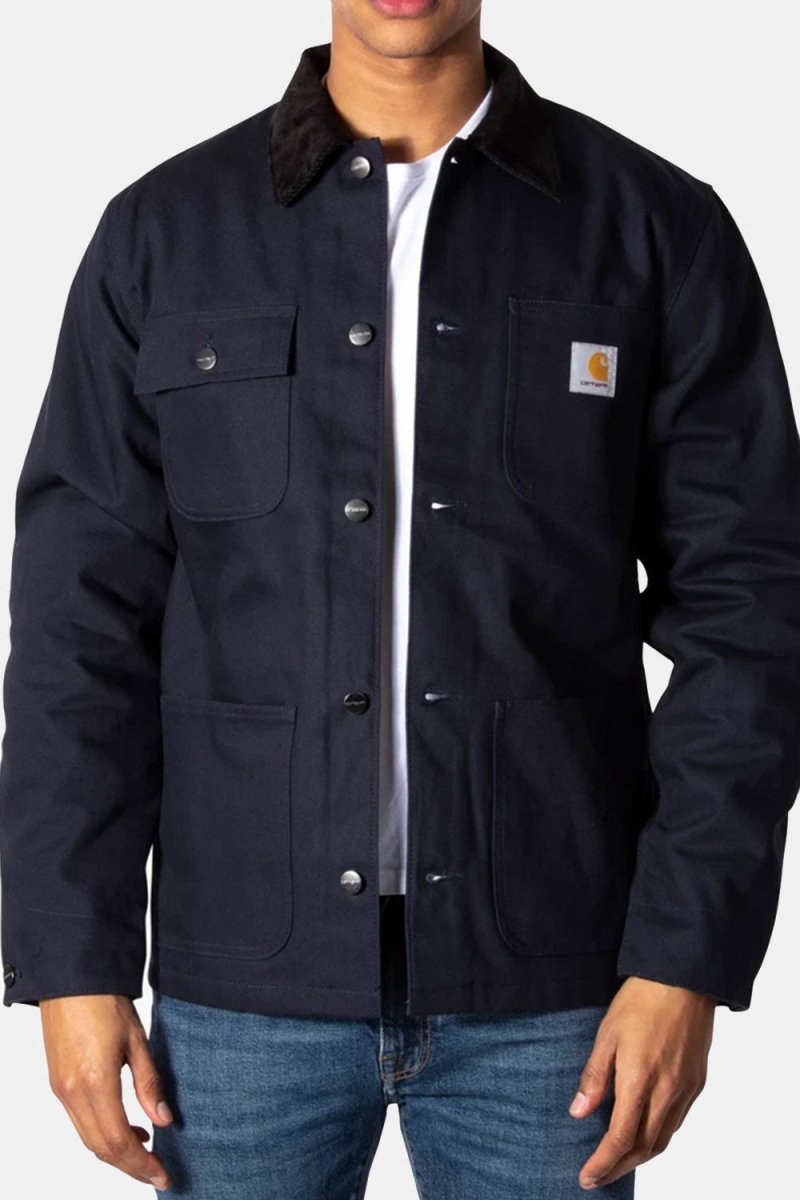 Carhartt WIP Michigan Organic Cotton Rigid Jacket (Dark Navy &amp; Black) | Jackets