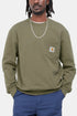 Carhartt WIP Pocket Sweat Sweatshirt (Seaweed Green) | Pullover