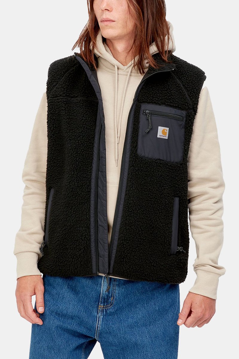 Carhartt WIP Prentis Vest Liner Fleece (Black/Black) | Sweaters