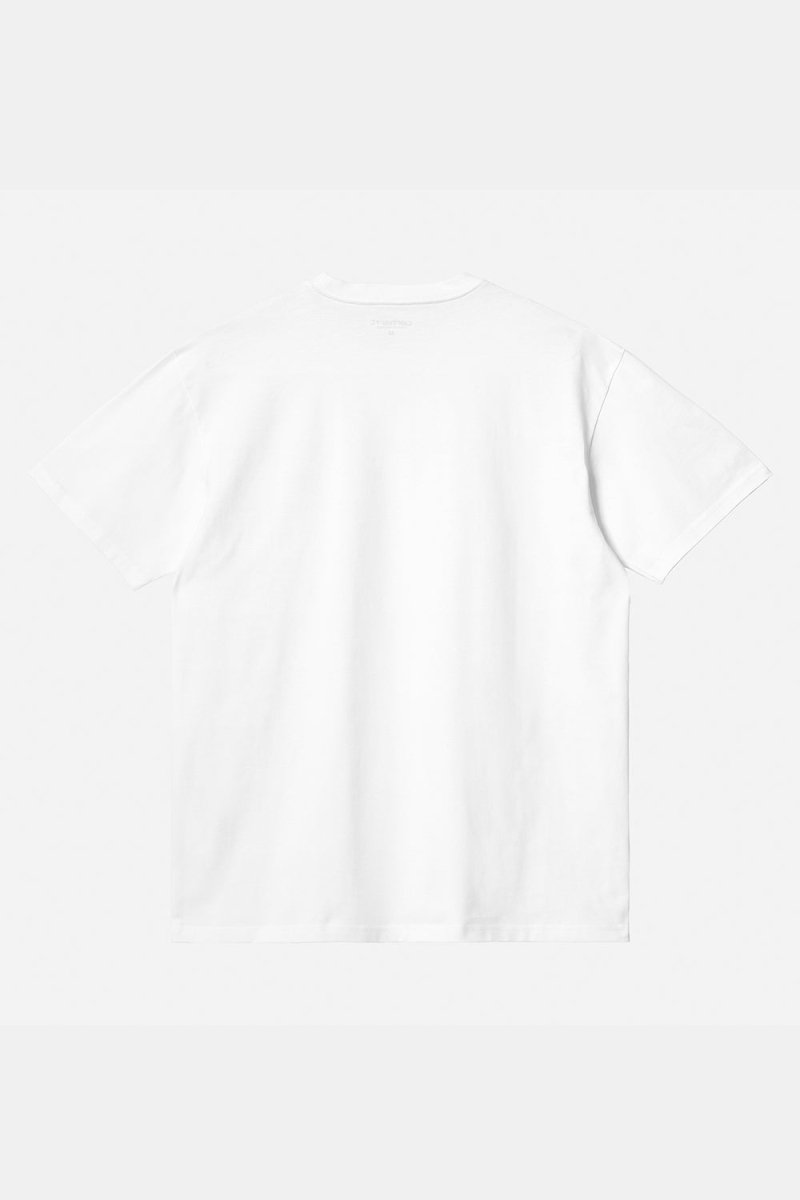 Carhartt WIP Short Sleeve Chase T-Shirt (White/Gold) | T-Shirts