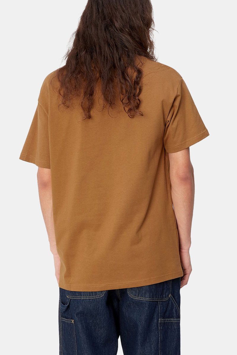 Carhartt WIP Short Sleeve Icons T-Shirt (Hamilton Brown/Black) | T-Shirts