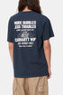 Carhartt WIP Kurzarm-T-Shirt „Less Troubles“ (Blau/Wachs) | T-Shirts