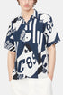Carhartt WIP Kurzarm-Marina-Hemd (Marina Print/Atom Blue) | Hemden