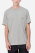 Carhartt WIP Kurzarm-T-Shirt mit Taschen (Grey Heather) | T-Shirts