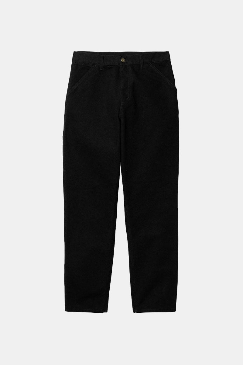 Carhartt WIP Single Knee Organic Cotton Pant (Black Rinsed) | Trousers