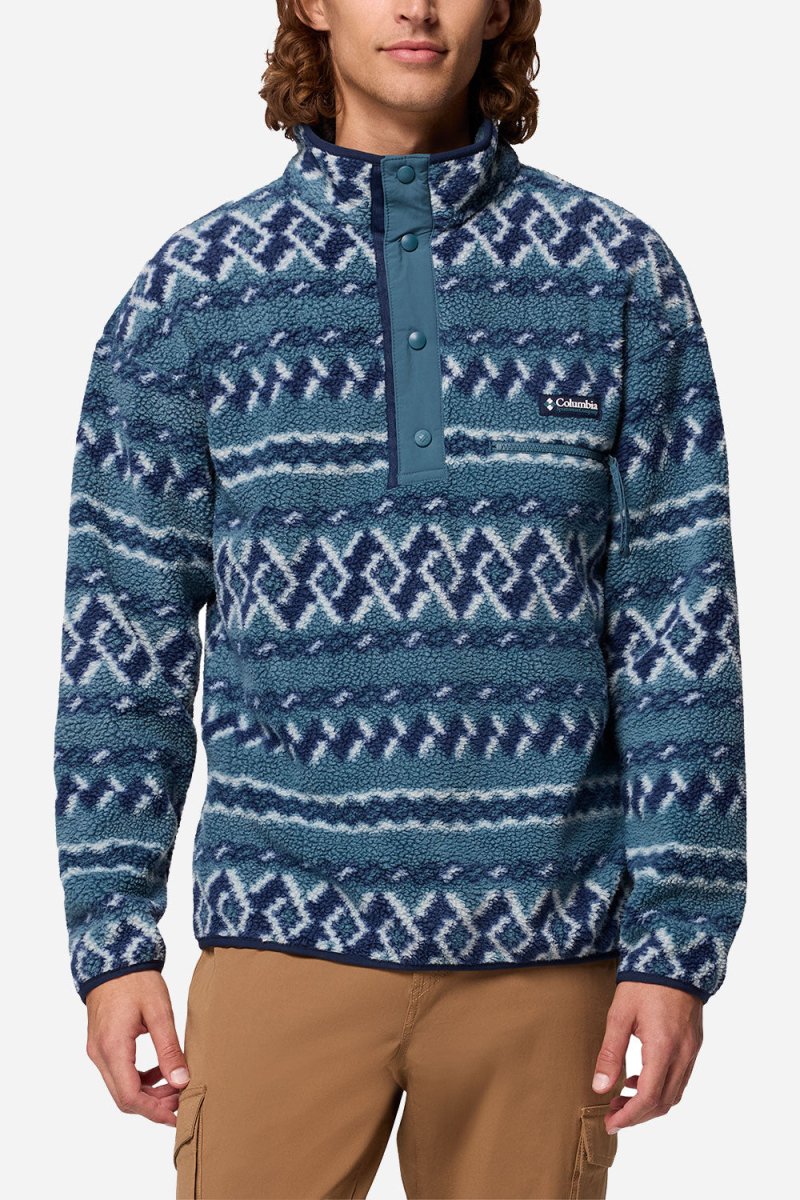 Columbia Helvetia™ II Printed Half Snap Fleece (Everblue KnitKnot) | Sweaters