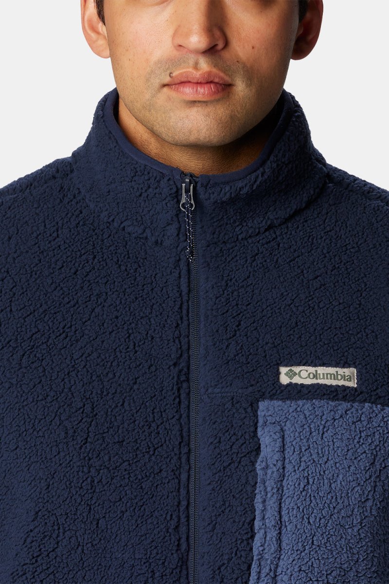 Columbia Mountainside™ Heavyweight Fleece (Collegiate Navy/Dark Mountain) | Sweaters