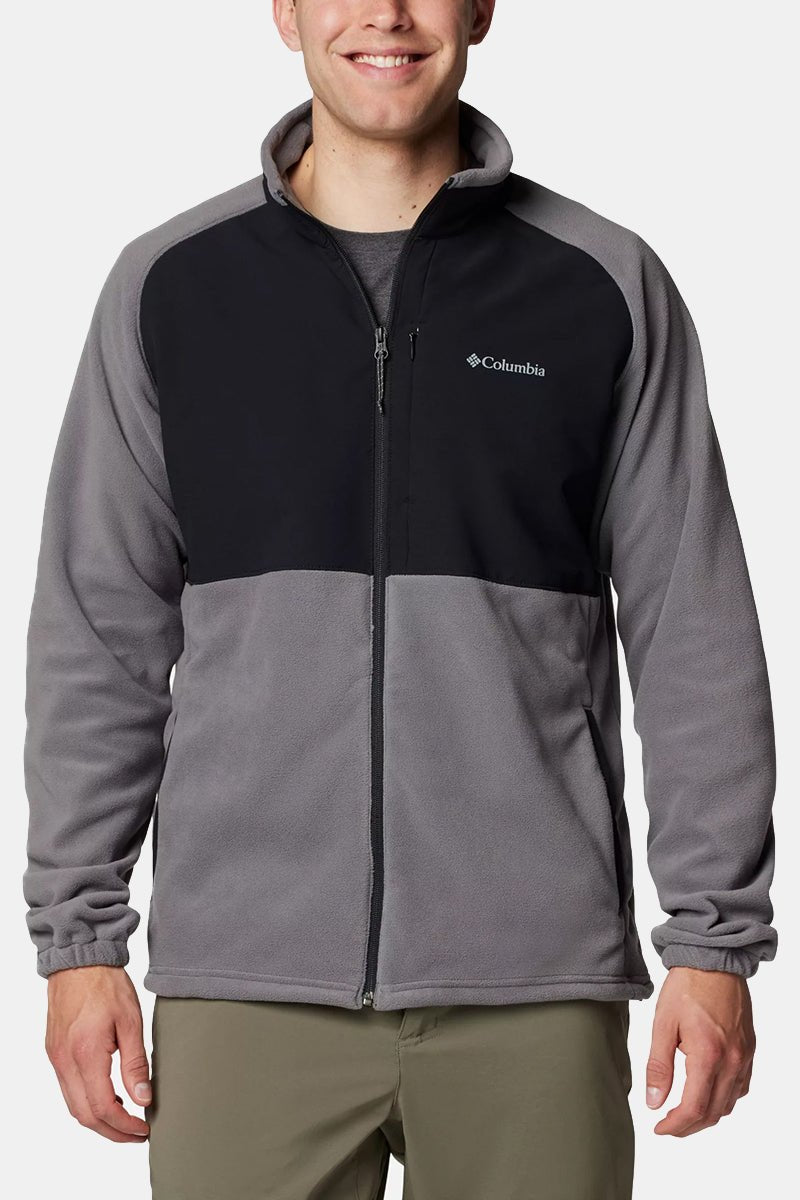 Columbia Sage Peak™ Full Zip Fleece (City Grey/Black) | Sweaters