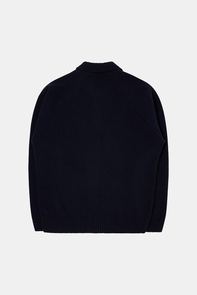 Edwin Mars Polo Cardigan (Navy) | Sweaters