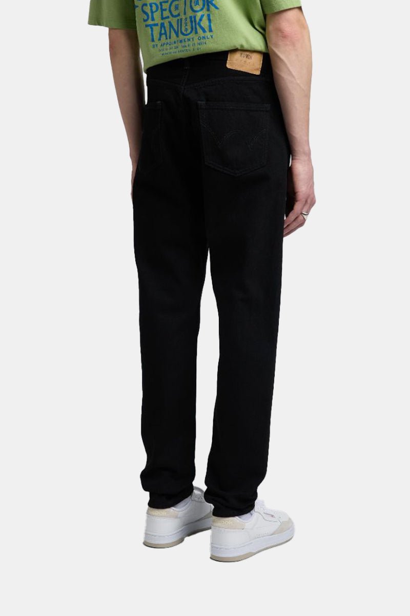 Edwin Regular Tapered Kaihara Unwashed Jeans (Black) | Jeans