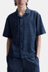 Edwin Saga Kurzarmhemd (Blue Dobby Check) | Hemden