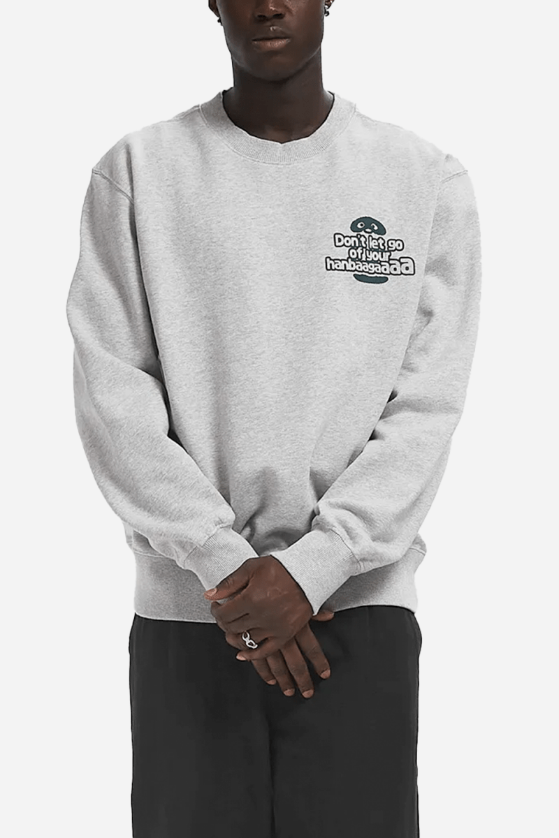 Edwin Tanuki Sweat Sweat (Grey Marl) | Sweaters