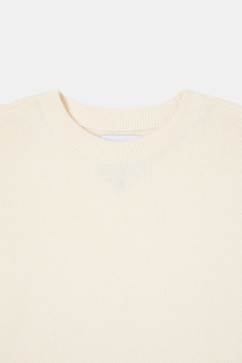 Edwin Union Knitted Sweatshirt (Off White) | Sweaters