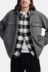 Edwin Utility Langarm-Overshirt (Bleach Black Wash) | Hemden