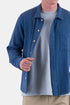 Folk Patch Shirt (Indigo Basketweave) | Hemden
