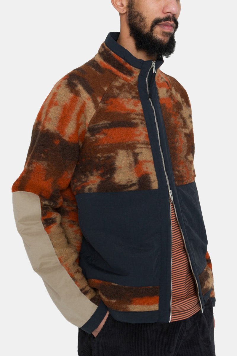 Folk Signal Fleece (Rust Multi Jacquard) | Sweaters