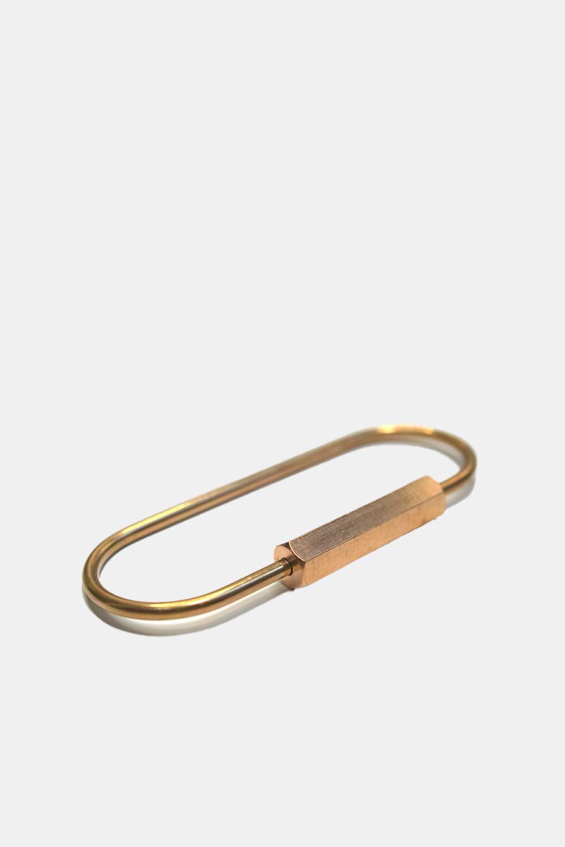 Half Dozen Loop Small Keyring (Brass) | keyring