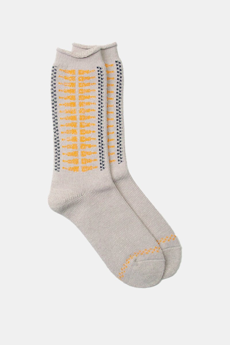 Kinari Plating Pattern Crew Socks (Yellow) | Socks