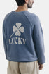 La Paz Cunha Lucky Print Sweatshirt (Blue Oceana) | Pullover