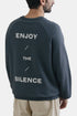 La Paz Cunha Silence Print Sweatshirt (Schwarzer Sand) | Pullover