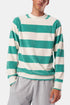 La Paz Cunha Sweatshirt (Gumdrop Green Stripes) | Pullover