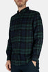 Portugiesisches Flanell-Abstraktes Blackwatch ESP-Shirt (Schwarz) | Hemden