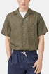 Portugiesisches Flanellhemd mit Camp-Kragen (Dry Green) | Hemden