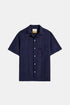 Portugiesisches Flanell-Crupao-Hemd (Marineblau) | Hemden
