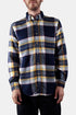 Portugiesisches Flanell-Equi-Check-ESP-Hemd (Blau / Weiß / Gelb) | Hemden