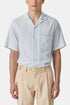 Portugiesisches Flanell-Jacquard-Chambray-Hemd (Hellblau) | Hemden