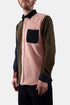 Portugiesisches Flanell-Lobo-Patchwork-Baumwoll-Cord-Hemd (Multi) | Hemden