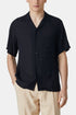 Portugiesisches Flanell-Modal-Cobra-Hemd (Schwarz) | Hemden
