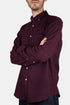 Portugiesisches Flanell-Teca-Hemd (Bordeaux Dunkelrot) | Hemden