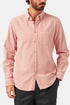 Portugiesisches Flanell-Hemd aus dicker Lobo-Baumwolle und Cord (Old Rose Pink) | Hemden
