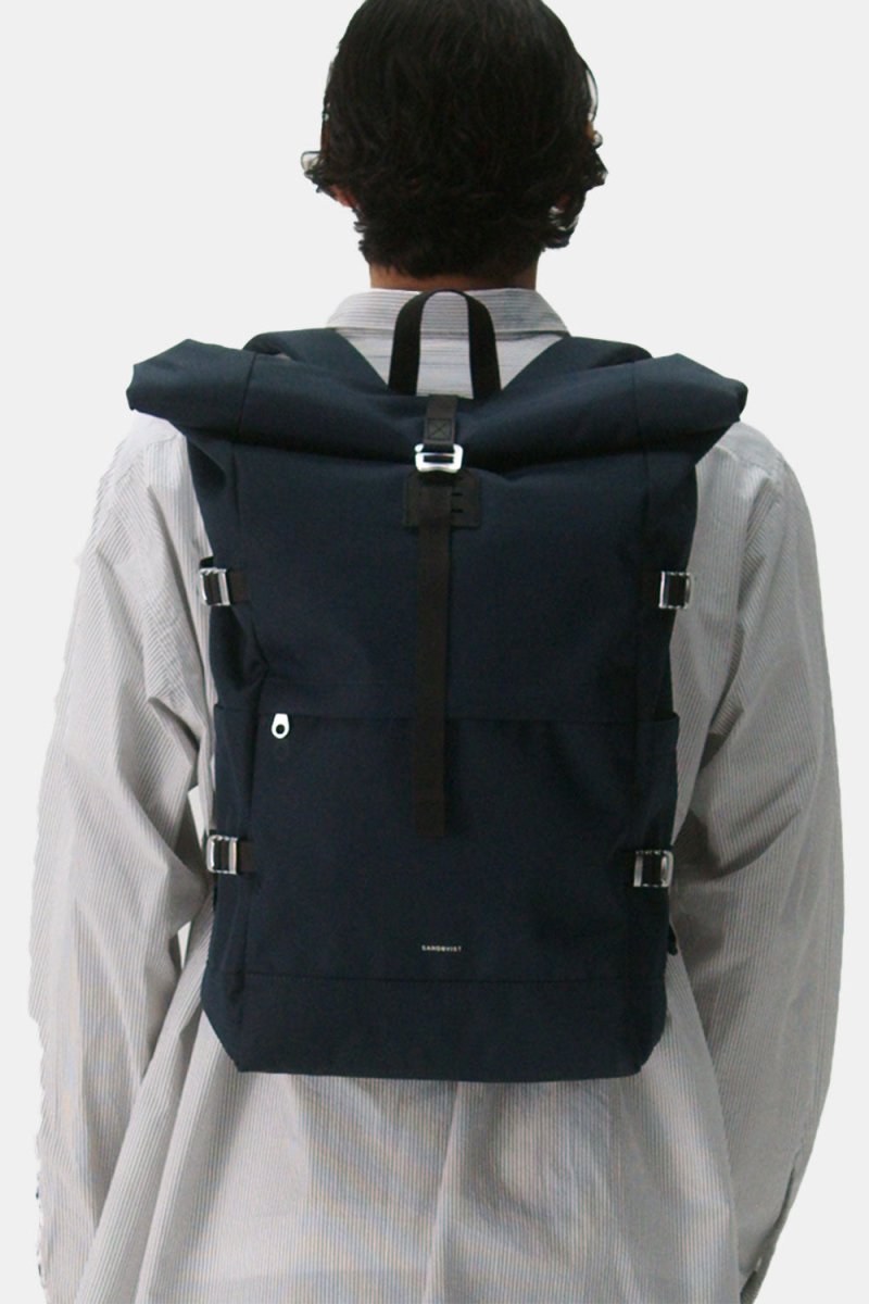 Sandqvist Icon Rolltop Backpack L (Navy) | Bags