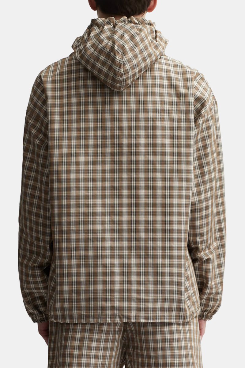 Umbro Masked Hood Plaid Shirt (Brown Beige) | Shirts