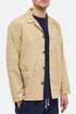 Universal Works Bakers Summer Poplin Overshirt (Sand) | Jacken