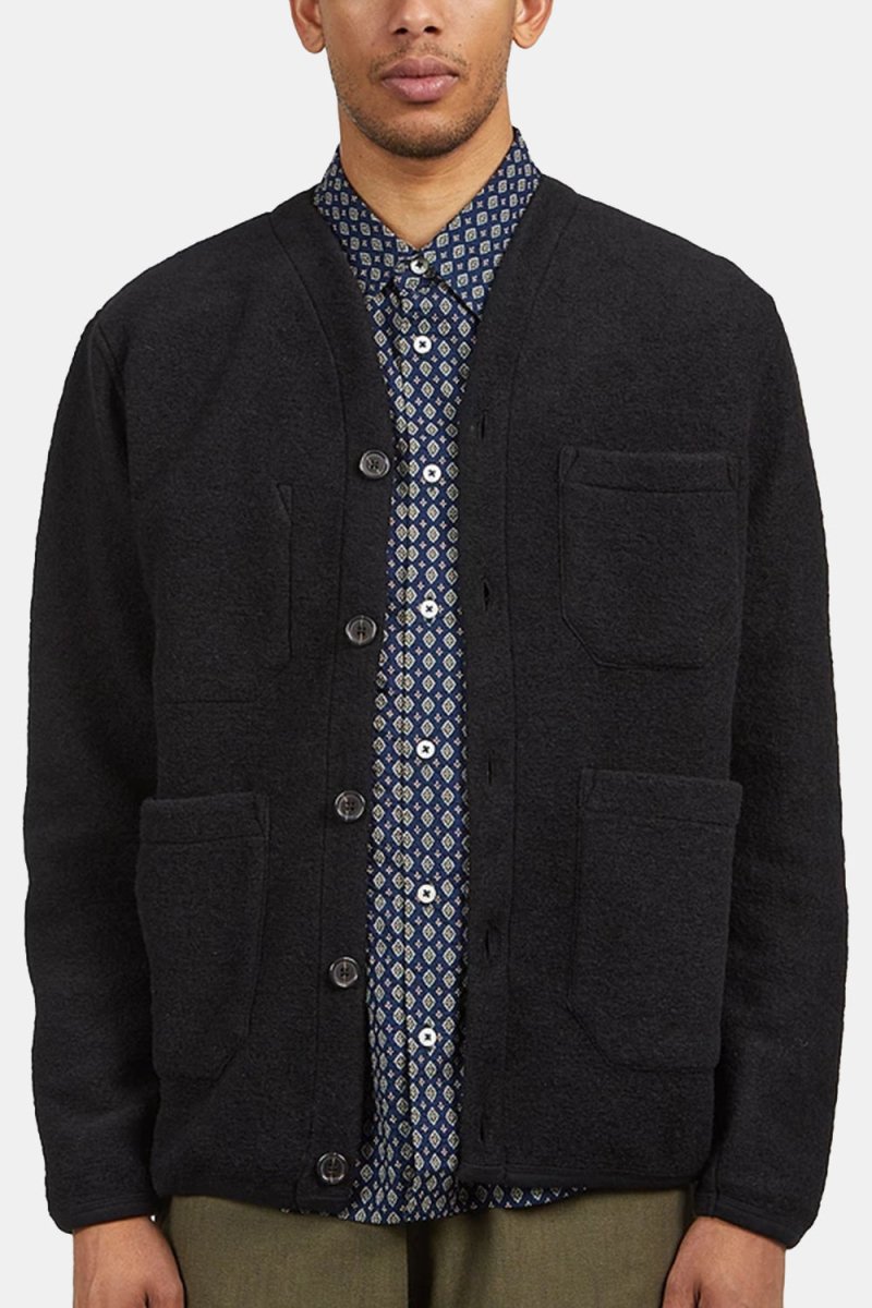 Universal Works Cardigan (Black) | Sweaters