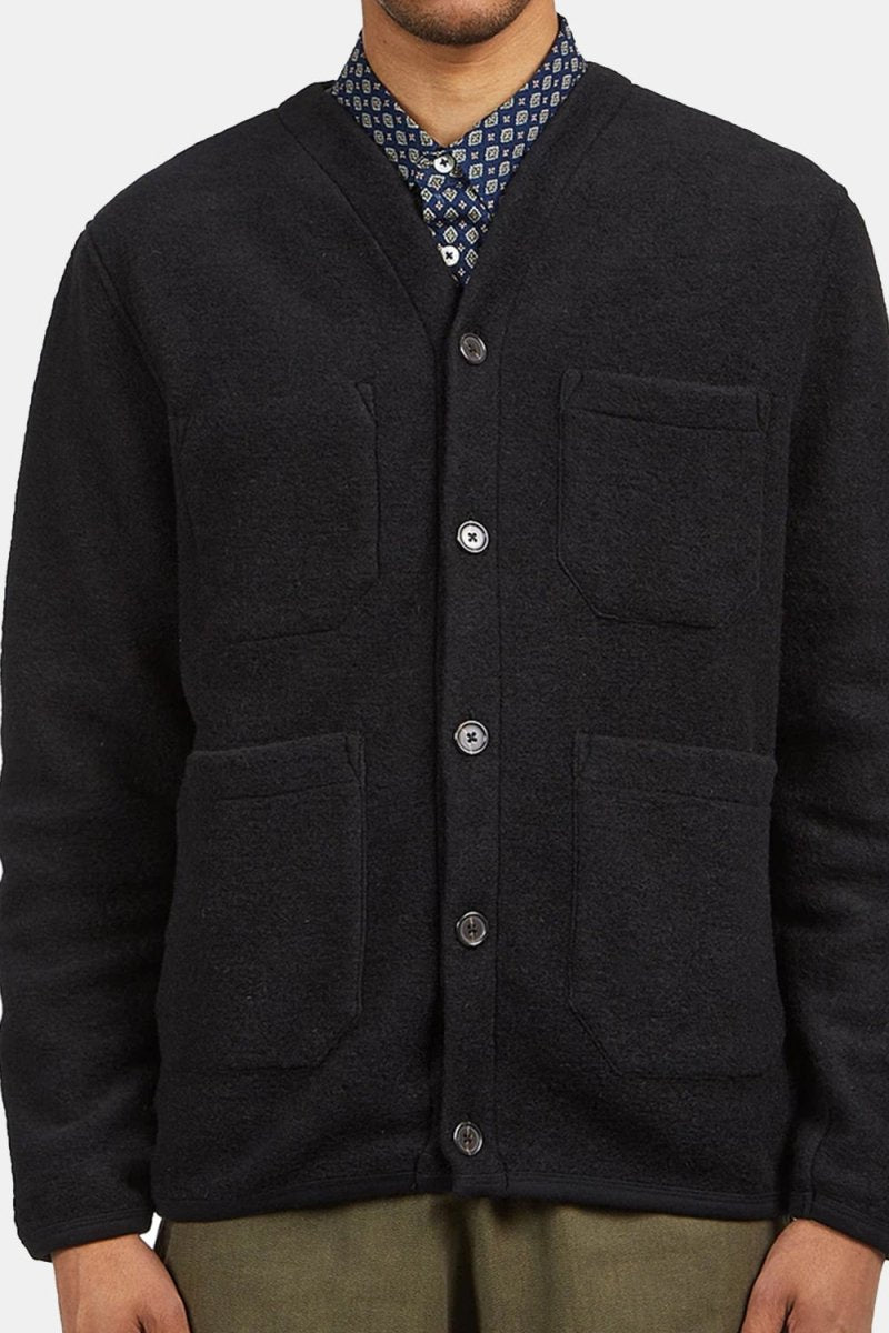 Universal Works Cardigan (Black) | Sweaters