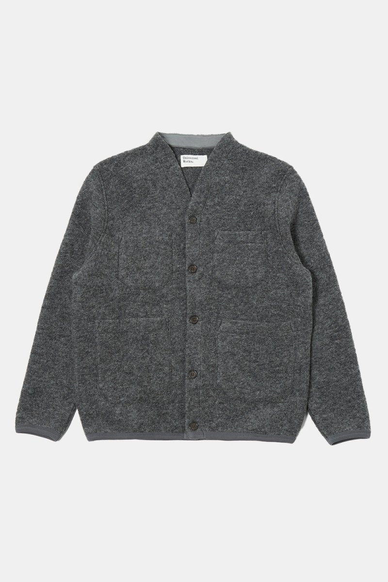 Universal Works Cardigan (Grey Marl) | Sweaters