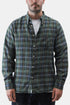 Universal Works Daybrook Hemd (Grüner Ikat-Twill-Karo) | Hemden