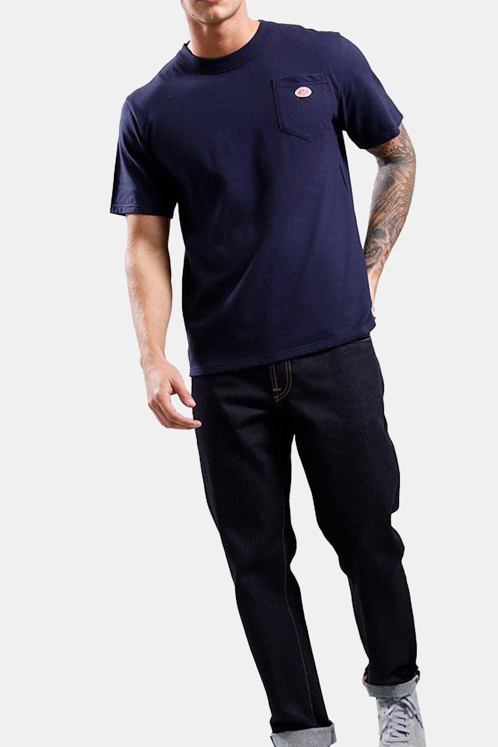 Armor Lux Heritage Pocket T-Shirt (Navire Blue) | Number Six